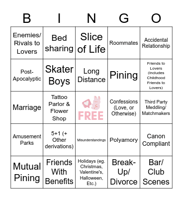 SOOBFEST Bingo Card