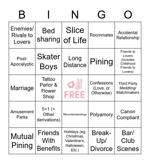 SOOBFEST Bingo Card