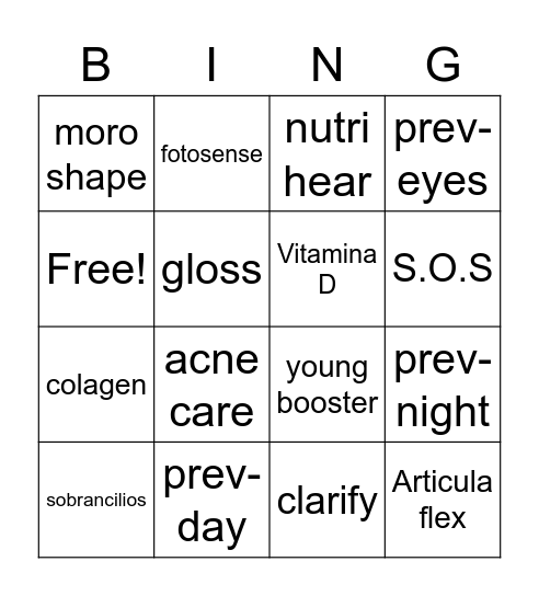 Pharmapele Bingo Card