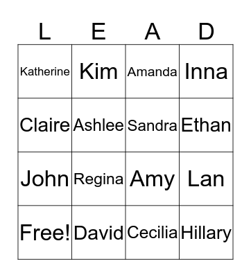 MSH Full House BINGO-ish Bingo Card