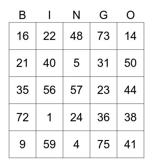 Steelcario's Bingo Card (Round 2) Bingo Card
