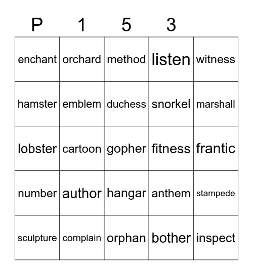 Purple 153 Bingo Card