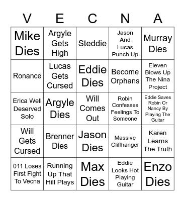 ST4 Vol 2 Bingo Card