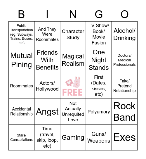 SOOBFEST Bingo Card