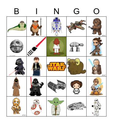 STAR WARS Bingo Card