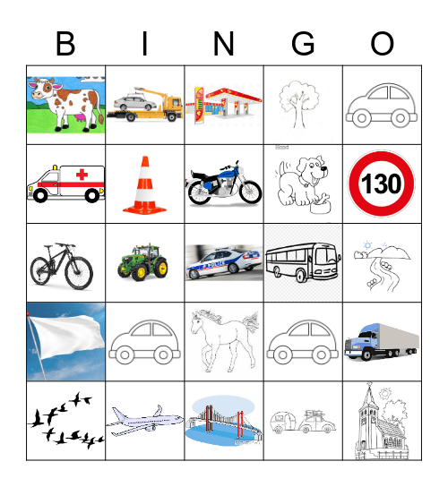 Highway bingo Card