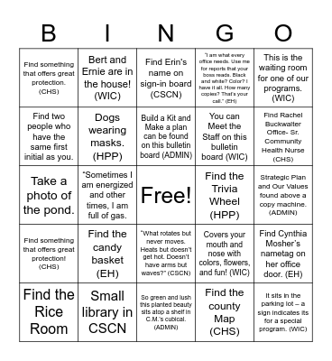 Green Street Meets Brown Road Bingo Card