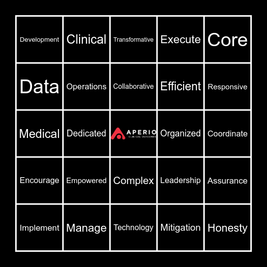 Aperio Bingo! Bingo Card