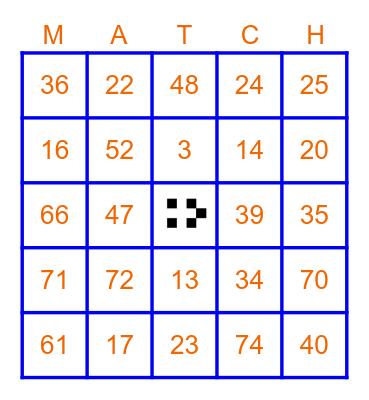 Bingo da match Bingo Card