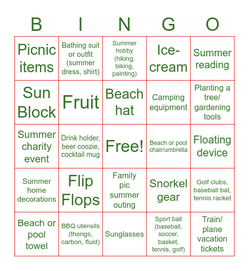 Bingo Bravo Bingo Card