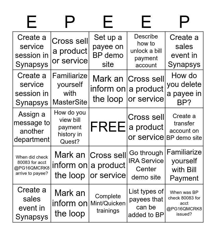 WEEK 3 Bingo Card