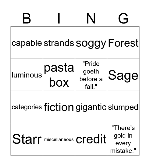5.1.1 Miss Alaineus Bingo Card