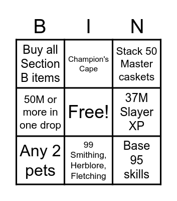 Step 5 Bingo Card