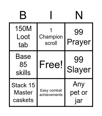 Step 2 Bingo Card