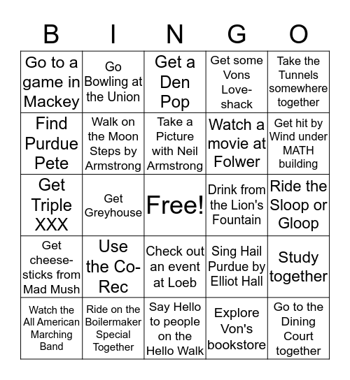 WIT BINGO Card