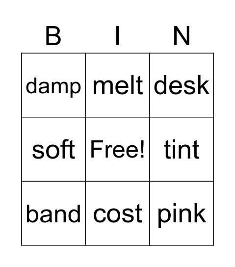 Macqlit Level 1 Bingo Card