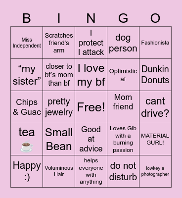 Safa Bingo Card