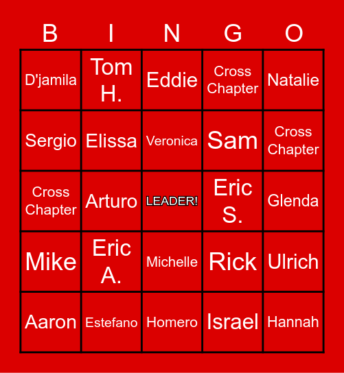 1-2-1 High Noon Bingo Card