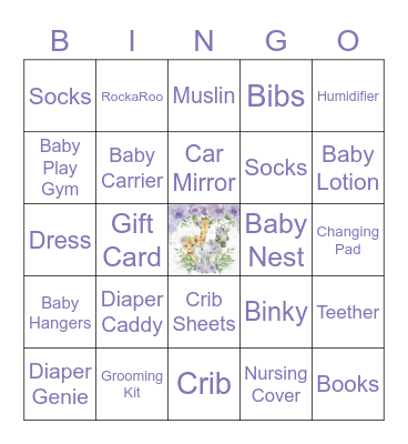 BABY SHOWER Bingo Card