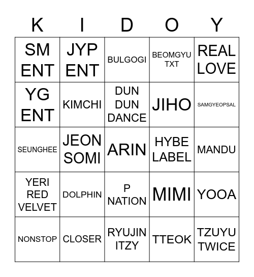 Bingo Berpola bersama ARIN Bingo Card