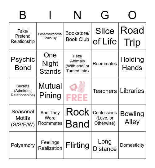 SOOBFEST Bingo Card