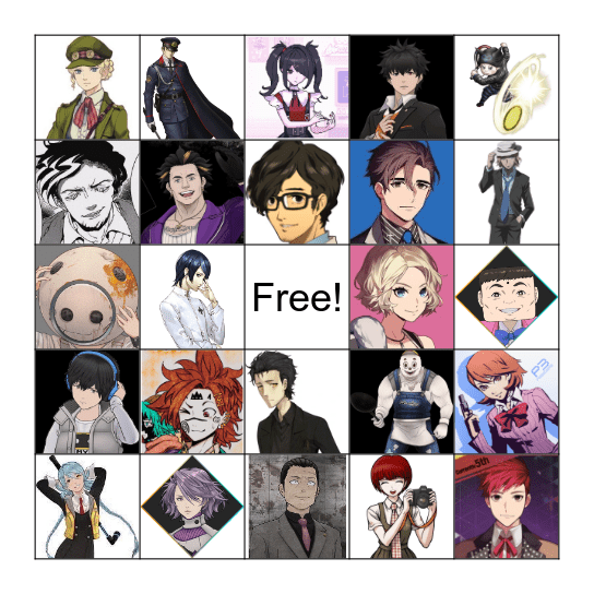 Xander's Favourite Character Bingo Card