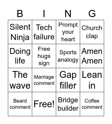 CIY Bingo Card