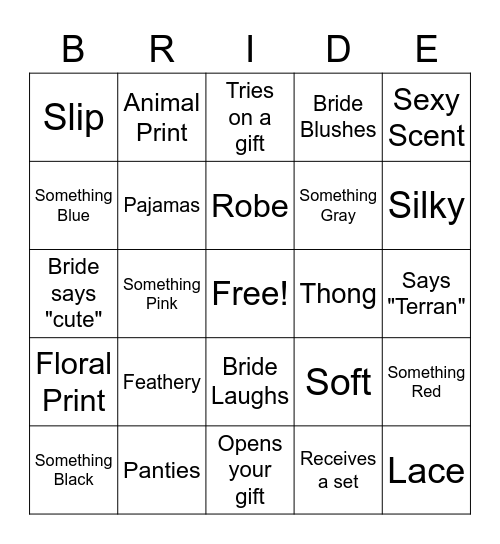 MOSS WEDDING Bingo Card