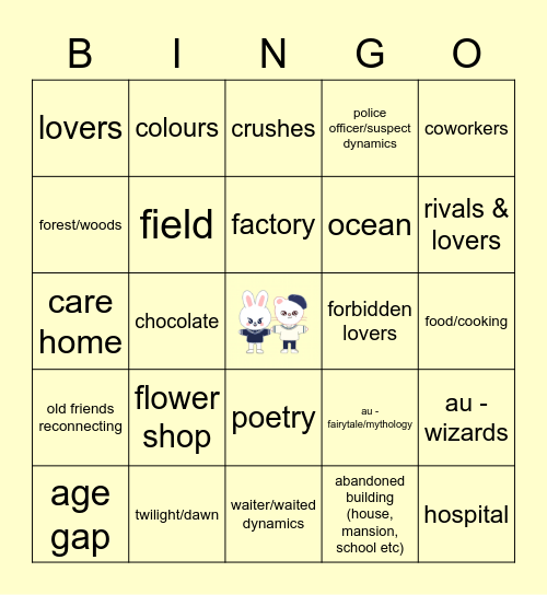 HYUNHO Bingo Card