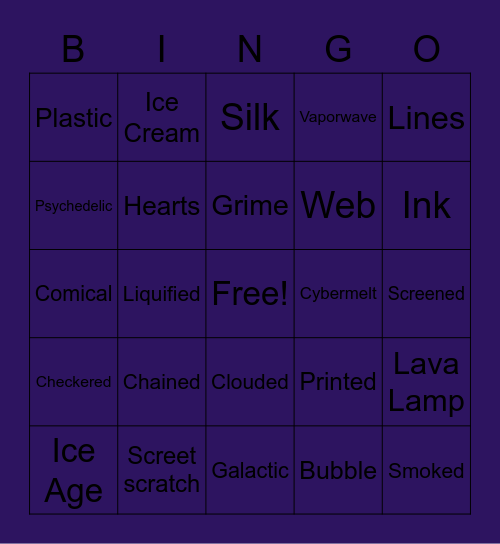 Icon Bingo Card