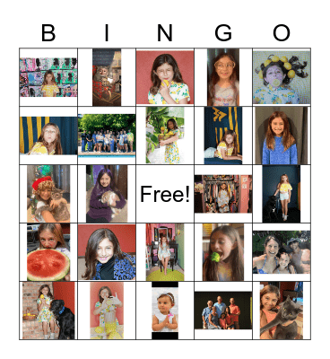 iCEE'S BIRTHDAY BINGO Card