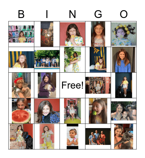 iCEE'S BIRTHDAY BINGO Card