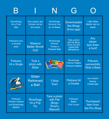 Pelicans Bingo Presented by Bingo Drive! Bingo Card