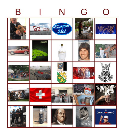 GLEN'S BDAY Bingo Card
