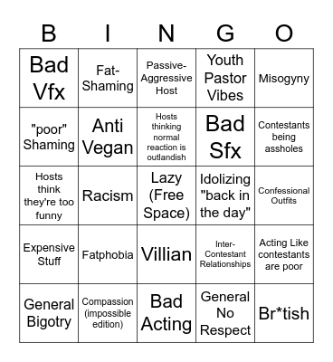 Ya Mom huehuehue Bingo Card