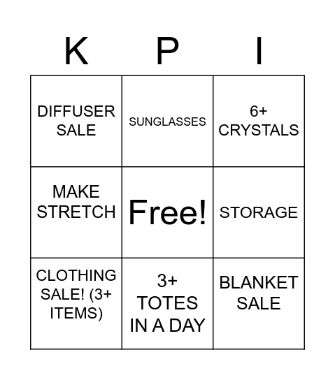 JULY BINGO Card