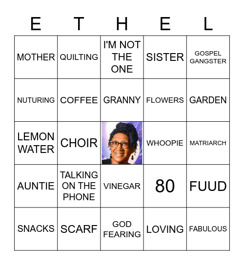HAPPY 80TH BIRTHDAY Bingo Card