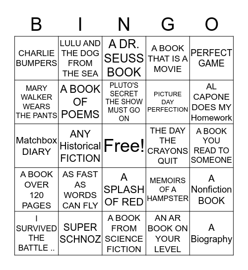 THIRD GRADE BINGO Card