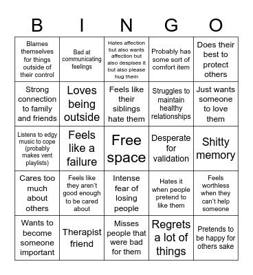 Rantaro kinnie real Bingo Card