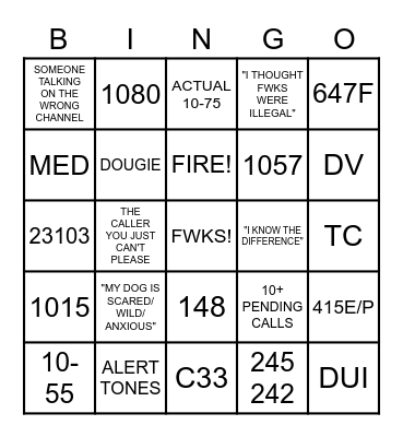 4TH OF JULY BINGO Card