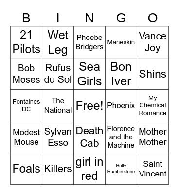 Summer 2022 Car Bingo Card