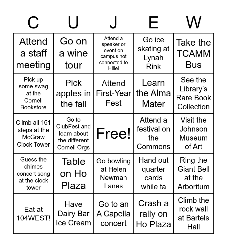 cornell-hillel-first-90-days-bingo-card