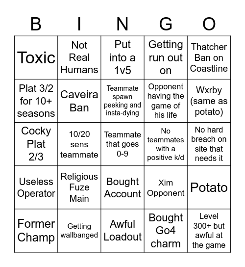 ausujddjj Bingo Card