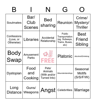 SOOBFEST Bingo Card