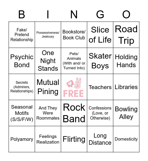 SOOBFEST Bingo Card