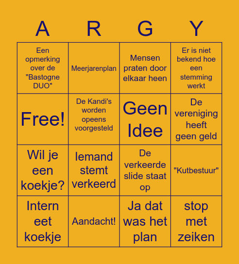 Archimedes ALV Bingo Card