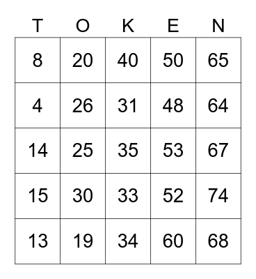 Festa Junina Token 2022 - Rodada 1 Bingo Card