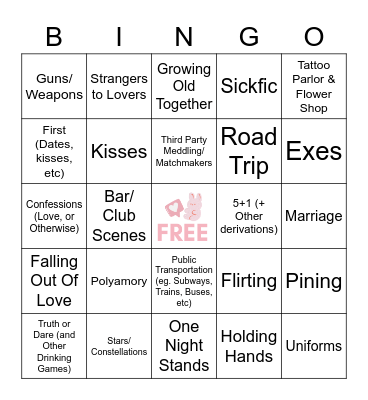 SOOBFEST Bingo Card