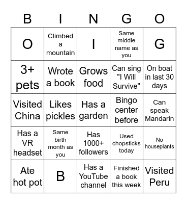 Flosonics Medical Bingo Card