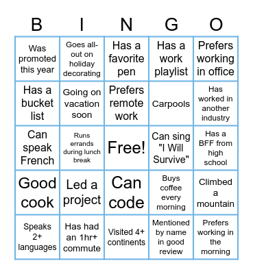 Flosonics Medical Bingo Card